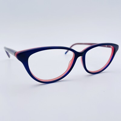 TOM DAVIES Brille MATT BLUE CATS EYE Brillengestell MOD: ABGERIEBEN