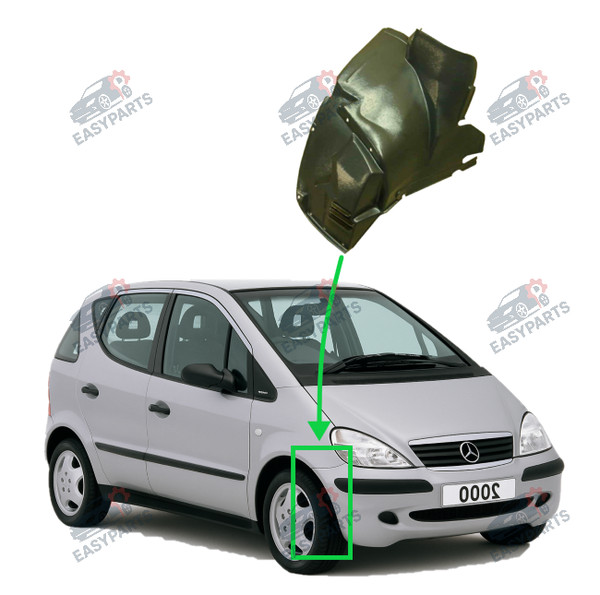 Radlauf StoßStange Vorne Rechts Teil Vorne FüR Mercedes A-Klasse W168 1997 - ...-image
