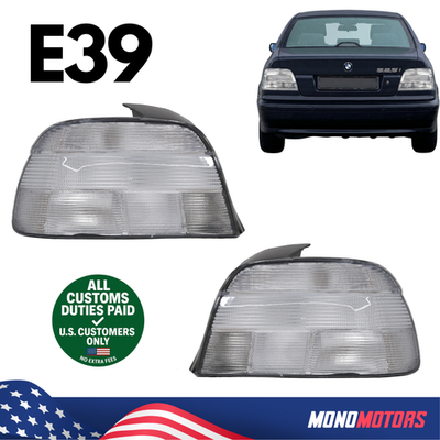 #ad REAR TAIL LIGHTS FULL WHITE LEFT RIGHT SET FOR BMW E39 1996–2000 63212496297 $194.00