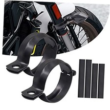 Biqing Motorcycle Turn Signal Mount with Clamps 32-41mm - no 52-60mm Black