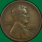 1912 Lincoln Wheat Cent Very Fine VF Coin #40156