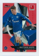 2020-21 Matthew Hoppe Topps Finest Red Refractor FC Schalke Rookie Card 4/5. rookie card picture