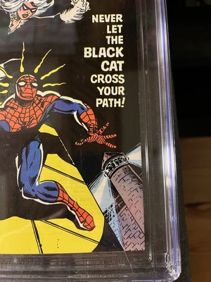 Amazing Spider-Man #194, 1st Black Cat CGC 9.6 ; Yellow Bar Error
