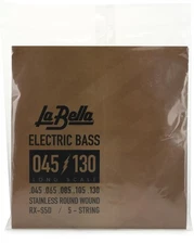 La Bella RX-S5D Rx Stainless Bass Strings - .045-.130 5-string