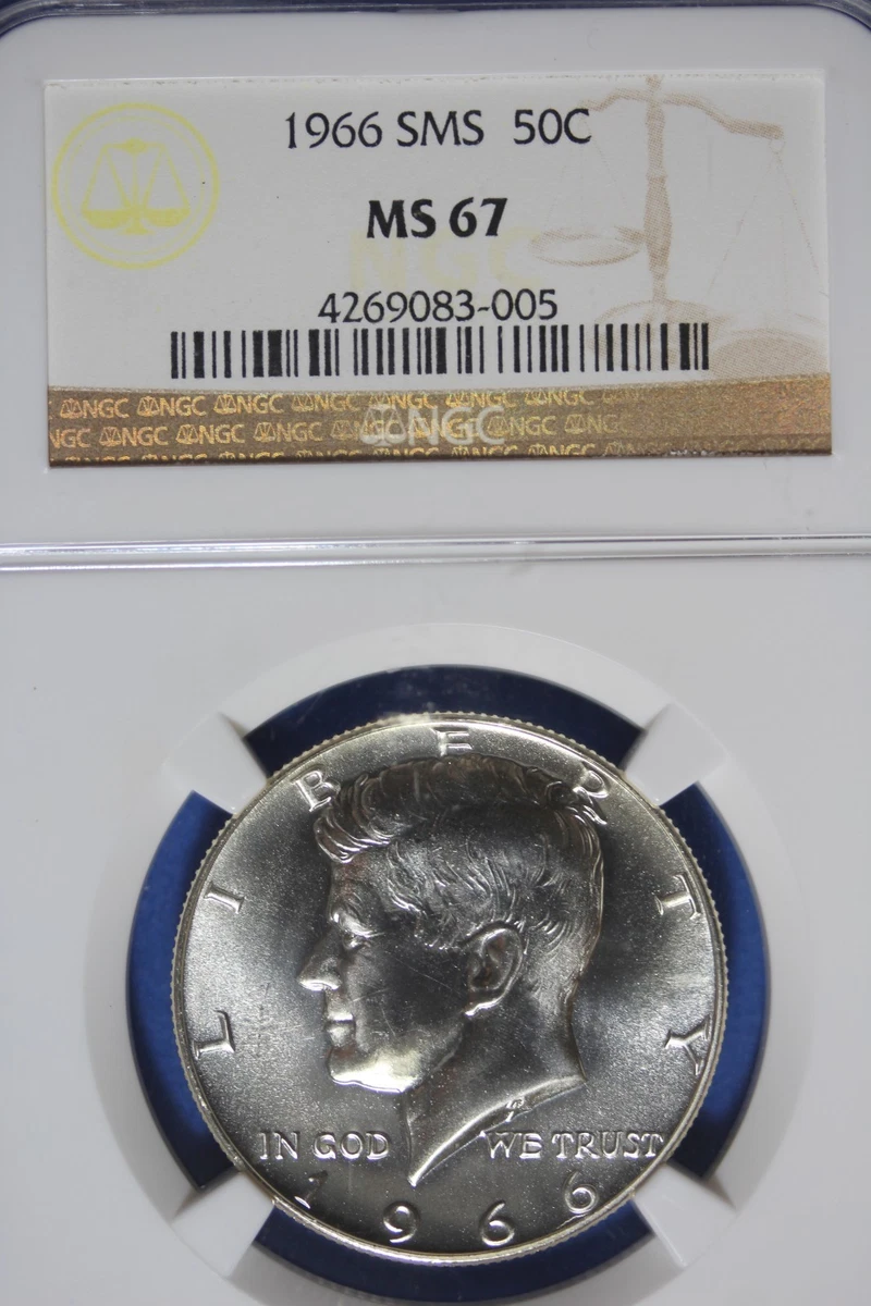 MS 67 Graded 1966 Kennedy US Half Dollars (1964-Now) for sale | eBay