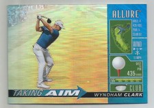 2026 Upper Deck Allure Wyndham Clark Taking Aim Blue Variation Card # TA-5