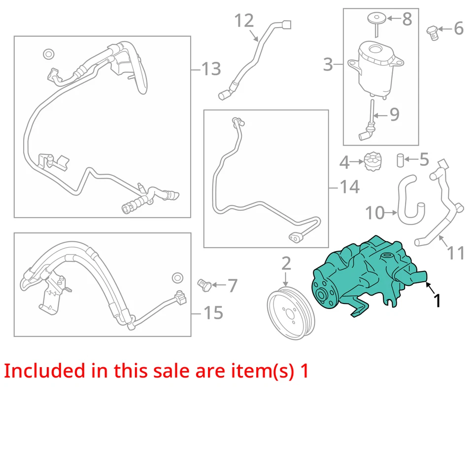 Bmw 650i Xdrive Power Steering Column Pump Oem PJZIU - Image 3 of 4
