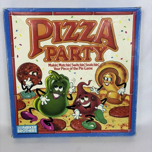 Vintage 1987 Parker Brothers Pizza Party Game #0488 Complete & Instructions USA