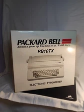 🔥Vintage Packard Bell Electronic Typewriter PB10TX  With Manual Tested In Box