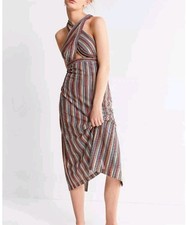 UO Estella Bodycon Multicolor Knit Midi Dress, large