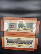 2 Eric Dowdle "Amish Sunday" & "Amish Wedding" Prints Pair w/ Wagon Cutout Mats