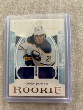 2022-23 Upper Deck Artifacts - Rookies Owen Power #171 Gold Material Relics /599