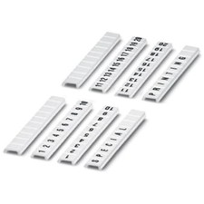 2PC PHOENIX CONTACT - IC 0808626:0001 Terminal Block Marker Strip, White, White