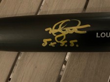 Astros MIKE HAMPTON 5x SILVER SLUGGER (W.S.2000 METS)) JUEGO FIRMADO BATE usado