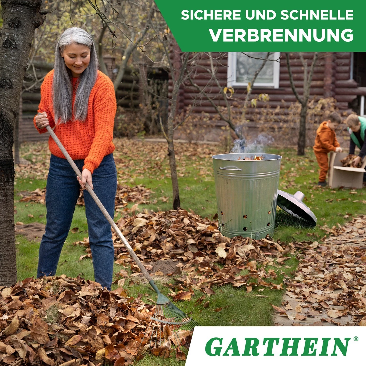 LXURY Feuertonne Aus Metall – Garten-Brennfass Für Sichere Verbrennung