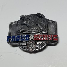 Belt Buckle - Proud To Serve US Military Veterans VFW A