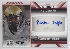 2020 Sage Hit Rookie Auto Red Davion Taylor #A55 Auto 03xg