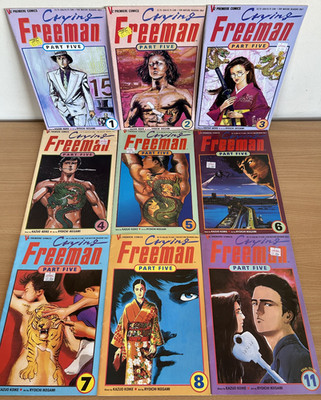 Crying Freeman Part Five Comic Books Issues 1-8 Plus 11 Vintage 1992 Bundle