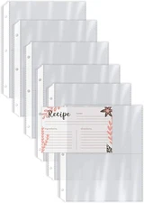 Better Kitchen Products Recipe Card Page Protectors, 50 8.5 x 9.5, Clear 