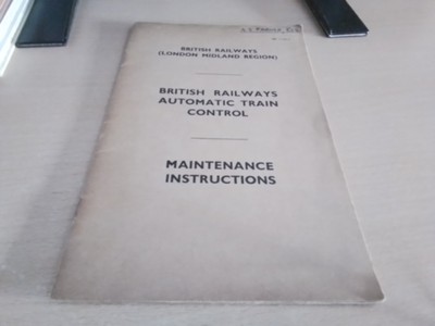 British Railways Automatic Train Control Wartungsanleitung