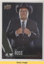 2021 Upper Deck AEW All Elite Wrestling Crew Rainbow Foil Jim Ross HOF READ 0ps8