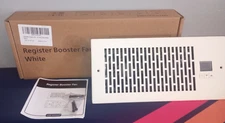 Register Booster Fan White 4"x10" (RGF-24-WT) B0D1VXSLKF ~ NEW