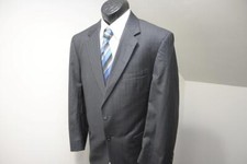 Jos A Bank Wool Gray Striped 2 Piece Suit Pants Jacket Mens Sz 34 x 30 41 R