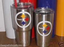 Pittsburgh Steelers Decal Sticker for Tumbler,Rambler,Beer Mug,Car,Truck 