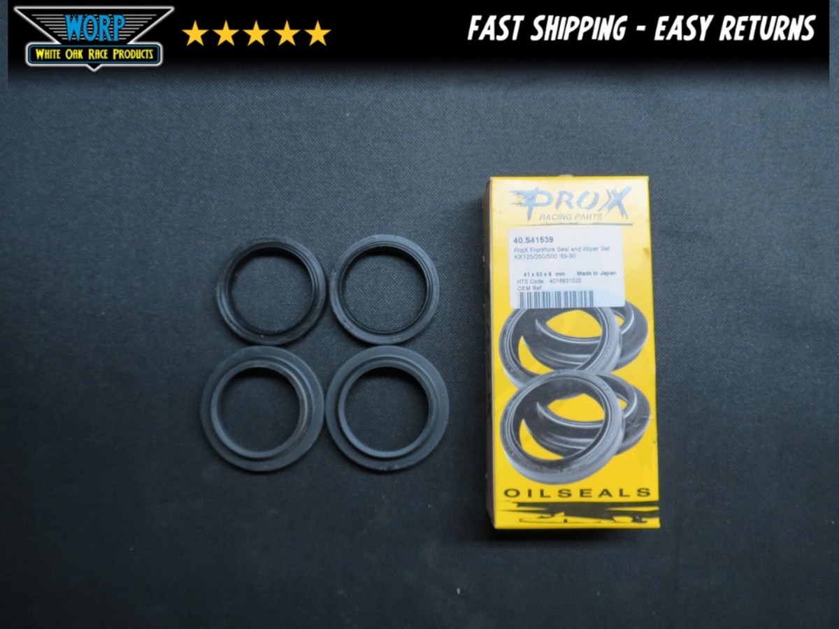 40.S41539 PRO X JAPAN FORK SEALS FOR KAWASAKI KX 125 250 500 1989