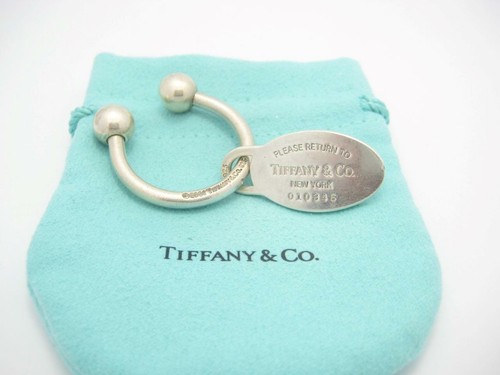 Medium Oval Dog Tag Key Ring 