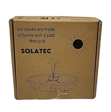New SOLATEC Solar Fountain Pump Kit - Bird Bath, Pond, Garden Decor AS18
