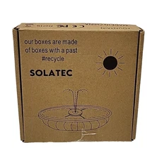 New SOLATEC Solar Fountain Pump Kit - Bird Bath, Pond, Garden Decor AS18