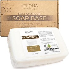 velona 2 LB - Shea Butter - Melt and Pour Soap Base SLS/SLES free  Natural...