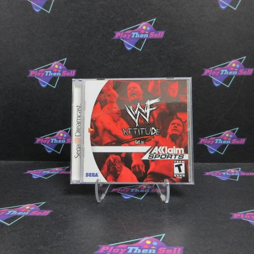 WWF Attitude Sega Dreamcast + Reg Card Complete - 1 Year Warranty EX Cond