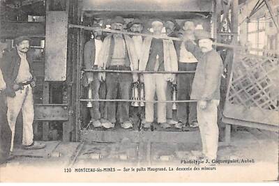 71 - MONCEAU LES MINES - SAN28262 - Auf dem Brunnen Maugrand - La descente des mi
