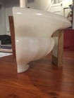 LOCAL PICK UP  Authentic ALABASTER Wall Sconce Light Fixture Excellent Condition — photo 1