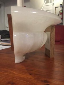 LOCAL PICK UP  Authentic ALABASTER Wall Sconce Light Fixture Excellent Condition