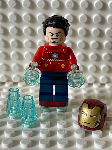 LEGO MARVEL AVENGERS 76196 Iron Man Minifigure in Tony Sweater NEW - Picture 2 of 2