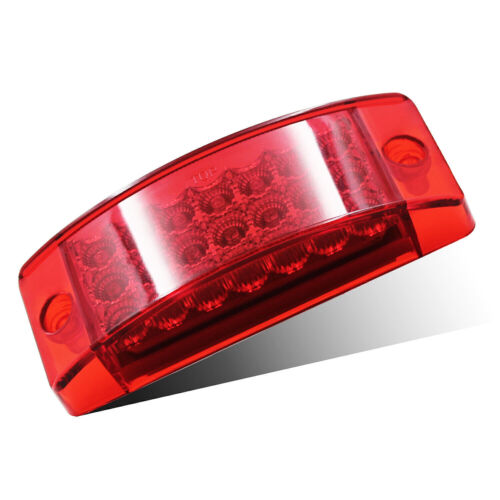 2-20x Amber Red LED Side Marker Clearance Light Rectangle Truck Trailer CamperRV - Picture 12 of 13