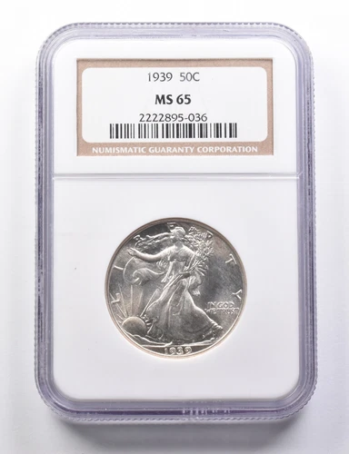 MS65 1939 Walking Liberty Half Dollar NGC *5795