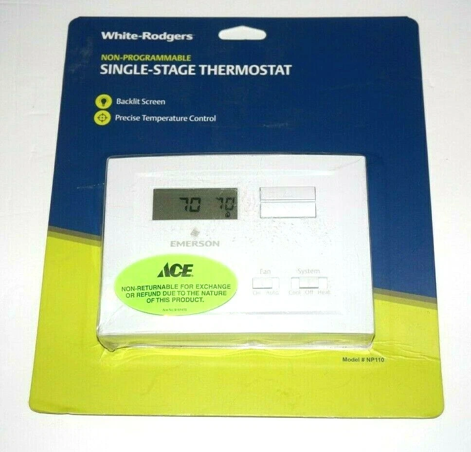 Emerson White-Rodgers Non-Programmable Single-Stage Thermostat Model: NP110  | eBay
