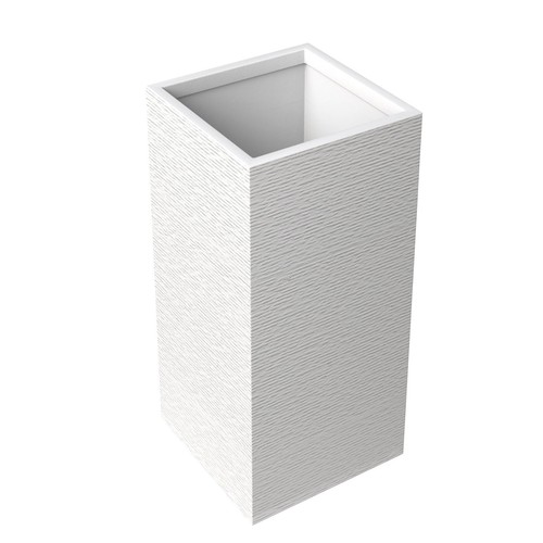 LeisureMod Basalt Talll Square Fiberstone & MGO Clay Planter for Indoor Outdoor - Picture 11 of 19