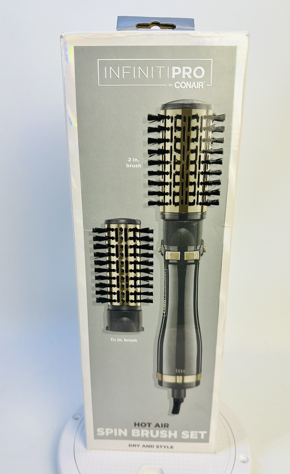 CONAIR INFINITIPRO Hot Air Spin Brush Set with 2Inch AND 1.5Inch