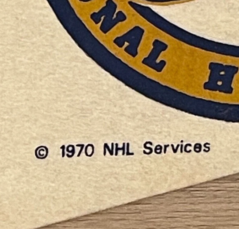 1970 Vintage ST LOUIS BLUES NHL banner 29” x 12” PENNANT BANNER SHARP COLORS - Image 3 of 4