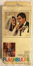 Sylvania Blue Dot Clear Camera Flash Bulbs M3 12 bulbs NOS Vintage 13 -b