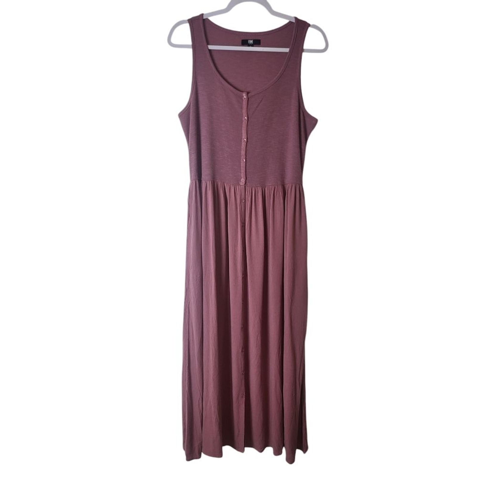 Frye Maeve Button Front Midi Dress in Medium - Sleeveless Knit Style
