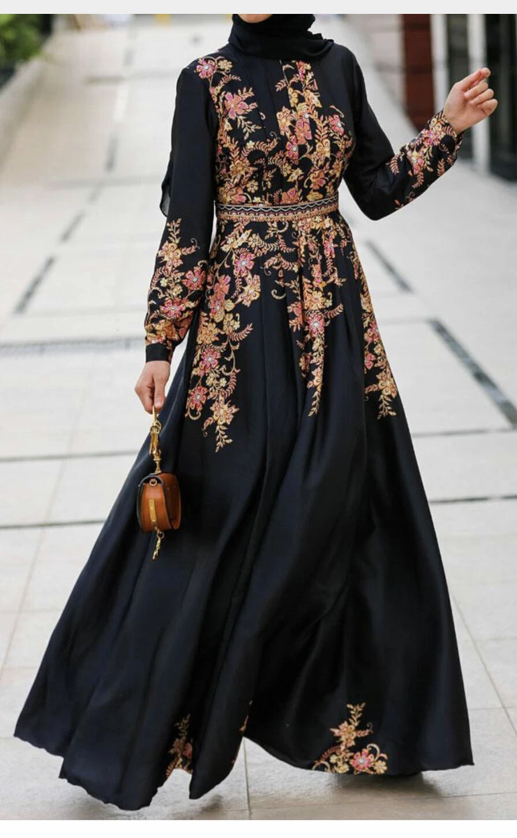 Annah Hariri Golden Prom Long Sleeve Modest Maxi dress eBay