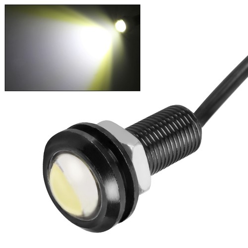 2X Luce diurna LED per auto occhio d'aquila 18 mm backup retromarcia lampada parcheggio SS - Foto 9 di 18