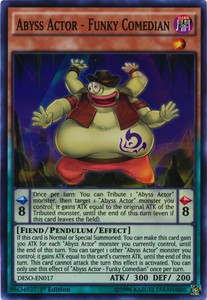 Abyss Actor - Funky Comedian - DESO-EN017 - Super Rare - 1st Edition x3 - Near M