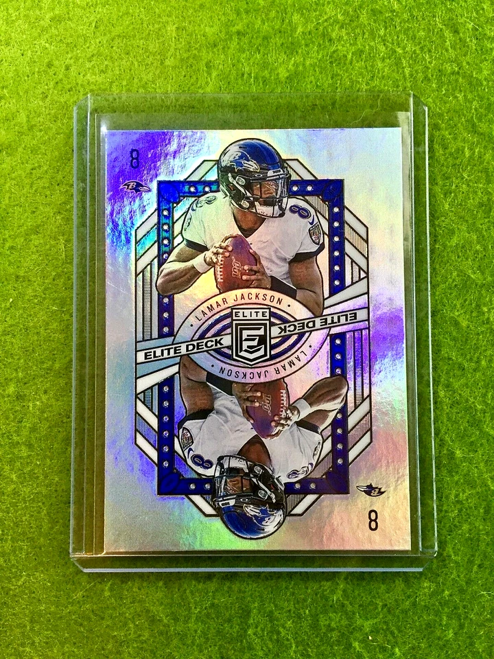 LAMAR JACKSON SILVER PRIZM CARD RAVENS SP 2020 Elite Lamar Jackson ELITE DECK SP
